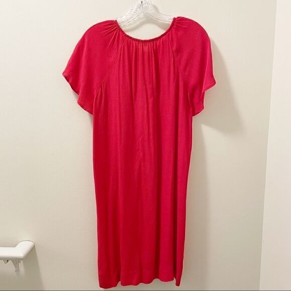 Madewell Lace up Flutter Sleeve Dress - Size Medium - Picture 3 of 5